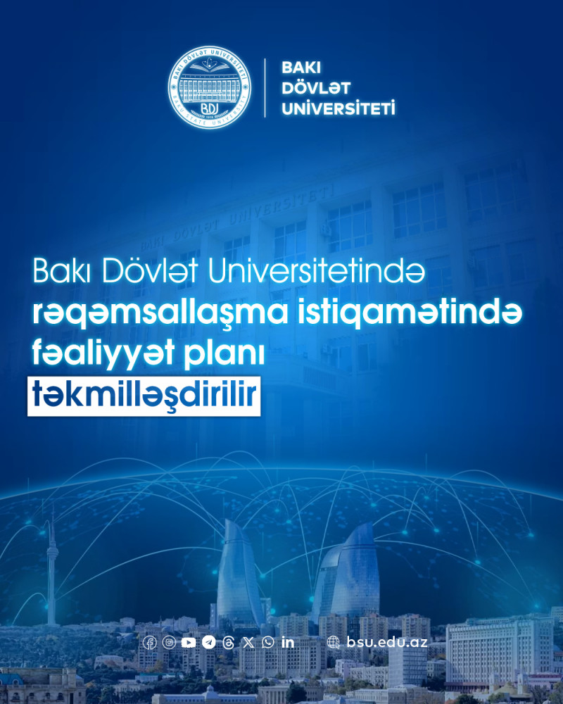 BDU-da rəqəmsallaşma istiqamətində fəaliyyət planı təkmilləşdirilir