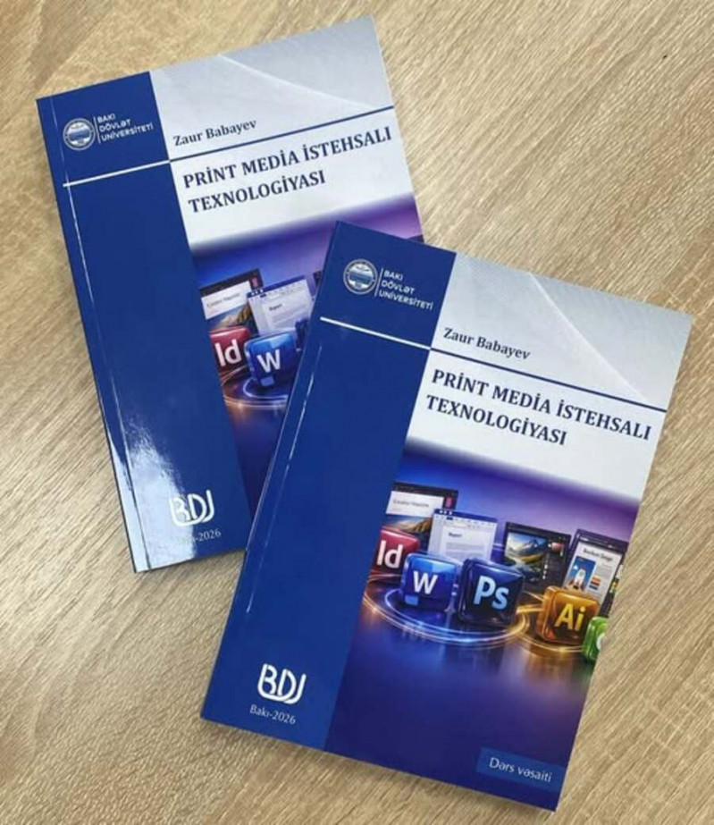 “Print media istehsalı və texnologiyası” adlı dərs vəsaiti çap olunub
