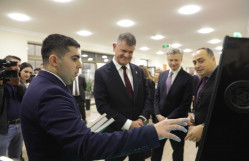 BDU Elmi Kitabxanasının elektron bölməsinin bp-nin dəstəyi ilə yenidənqurulmadan sonra açılış mərasimi