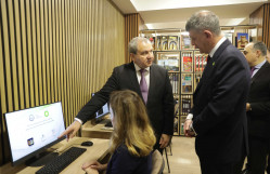 BDU Elmi Kitabxanasının elektron bölməsinin bp-nin dəstəyi ilə yenidənqurulmadan sonra açılış mərasimi