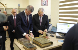 BDU Elmi Kitabxanasının elektron bölməsinin bp-nin dəstəyi ilə yenidənqurulmadan sonra açılış mərasimi