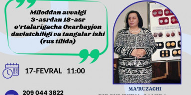 Qənirə Pirquliyeva Özbəkistan Tarix muzeyinin təşkil etdiyi Beynəlxalq seminarda çıxış edib
