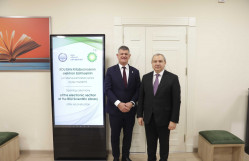 BDU Elmi Kitabxanasının elektron bölməsinin bp-nin dəstəyi ilə yenidənqurulmadan sonra açılış mərasimi