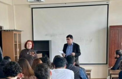 Anar Eyyubov “Qafqaz Müasir Geosiyasi Şəraitdə” mövzusunda elmi məruzə ilə çıxış etmişdir