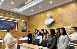 BDU-nun Tarix fakültəsinin tələbələri Heydər Əliyev Muzeyini ziyarət ediblər