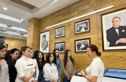 BDU-nun Tarix fakültəsinin tələbələri Heydər Əliyev Muzeyini ziyarət ediblər