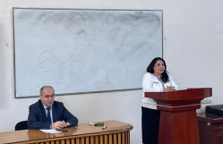 Kimya müəllimliyi ixtisası üzrə ixtisaslaşan IV kurs tələbələrinin pedaqoji təcrübənin başlaması ilə əlaqədar tədbir keçirildi