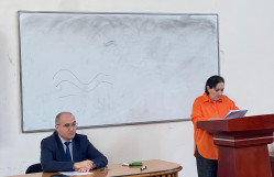 Kimya müəllimliyi ixtisası üzrə ixtisaslaşan IV kurs tələbələrinin pedaqoji təcrübənin başlaması ilə əlaqədar tədbir keçirildi