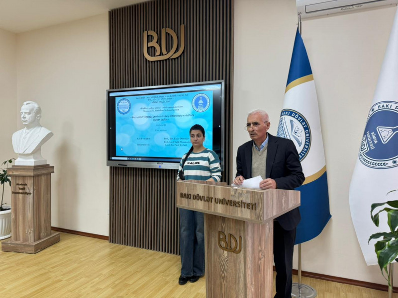 27 mart “Elm Günü” münasibəti ilə Fiziki və kolloid kimya kafedrasında elmi seminarı keçirildi