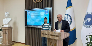 27 mart “Elm Günü” münasibəti ilə Fiziki və kolloid kimya kafedrasında elmi seminarı keçirildi