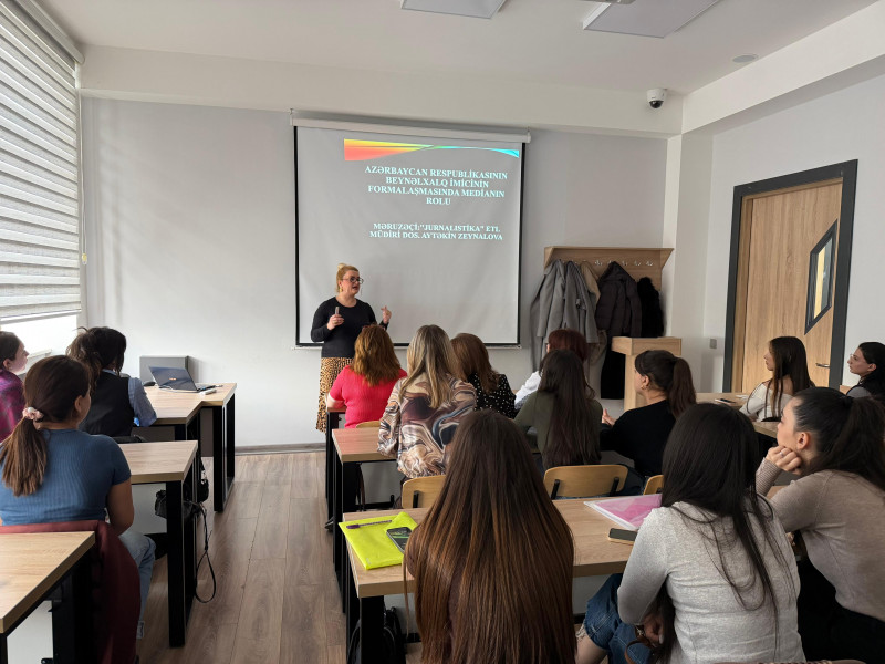 “Azərbaycan Respublikasının beynəlxalq imicinin formalaşmasında medianın rolu” mövzusunda elmi seminar