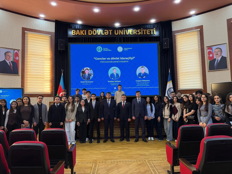 BDU-da “Gənclər və dövlət idarəçiliyi” mövzusunda panel müzakirə
