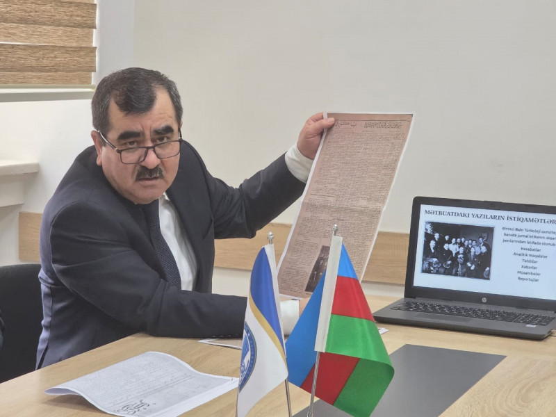 Jurnalistika fakültəsində I Türkoloji Qurultaya həsr olunmuş elmi seminar keçirilib