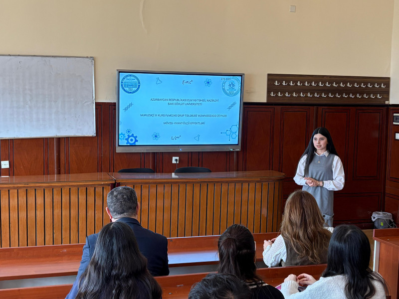 BDU-nun Fizika fakültəsində “Elm günü”nə həsr olunmuş elmi seminar