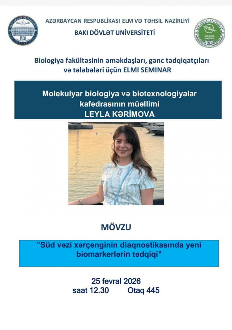 Leyla Kərimova elmi seminarda məruzə ilə çıxış edəcək