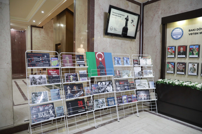BDU-da “Xocalı soyqırımı – yaddaşlardan silinməyən ağrı” adlı foto və kitab sərgisi açılıb