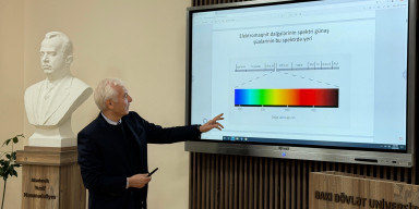 Kimya fakültəsində Elm Gününə həsr olunmuş ustad dərsi keçirilib