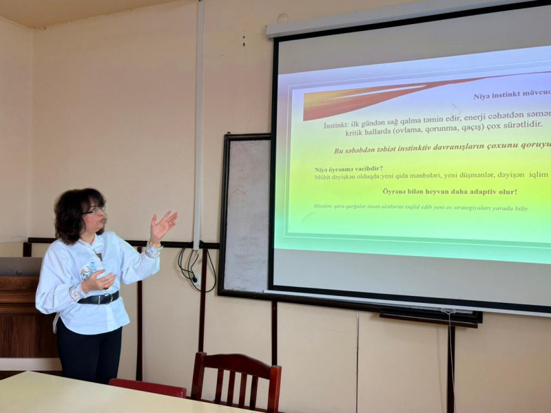 BDU-da elmi seminar: “Davranışın təkamülü – instinkt, yoxsa stereotip?”