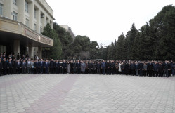 BDU-da Xocalı soyqırımının qurbanları bir dəqiqəlik sükutla yad edilib