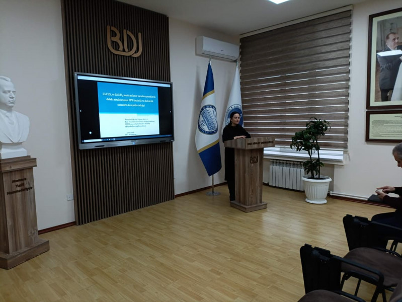 Elm günü ilə əlaqədar Yüksəkmolekullu birləşmələr kimyası kafedrasında elmi seminar keçirildi