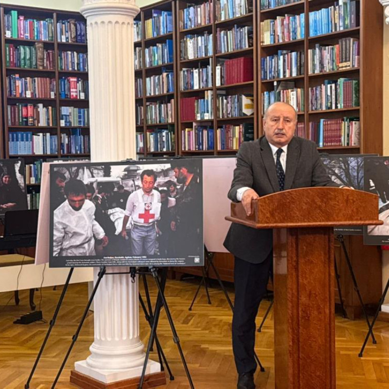 Prezident Kitabxanasında Xocalı soyqırımının 34-cü ildönümünə həsr olunmuş “Xocalı: Səssizlərin səsi” adlı fotosərgi və konfrans keçirilib