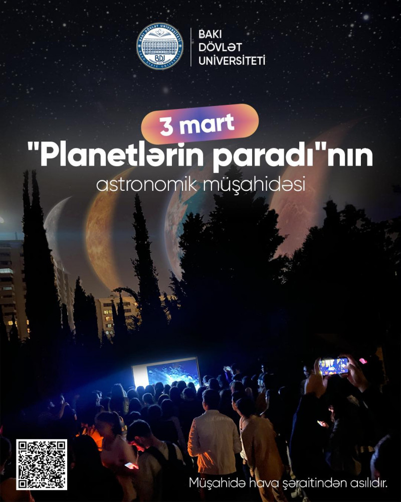 “Planetlərin paradı”nın astronomik müşahidəsi keçiriləcək