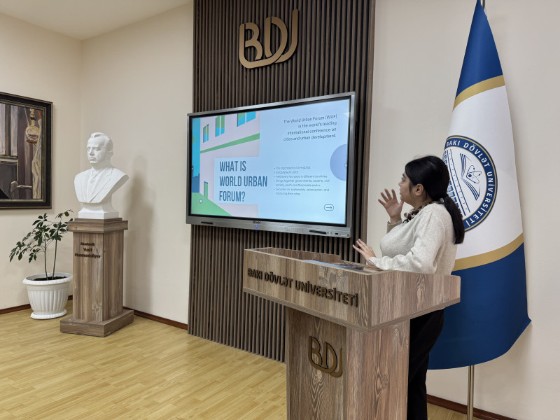 BDU tələbələri WUF13 barədə məlumatlandırılıb