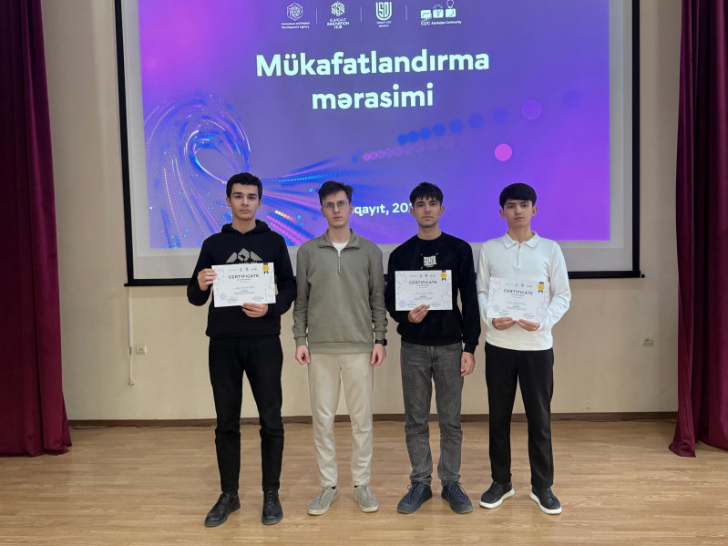 BDU komandası “Sumqayıt Cup” respublika üzrə proqramlaşdırma müsabiqəsinin qalibi olub