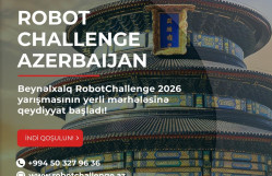  RobotChallenge yarışması ilə bağlı 2 mart 2026 12:00 tarixində BDU-nun Tələbə İnkişaf Mərkəzində infosessiya keçiriləcəkdir.