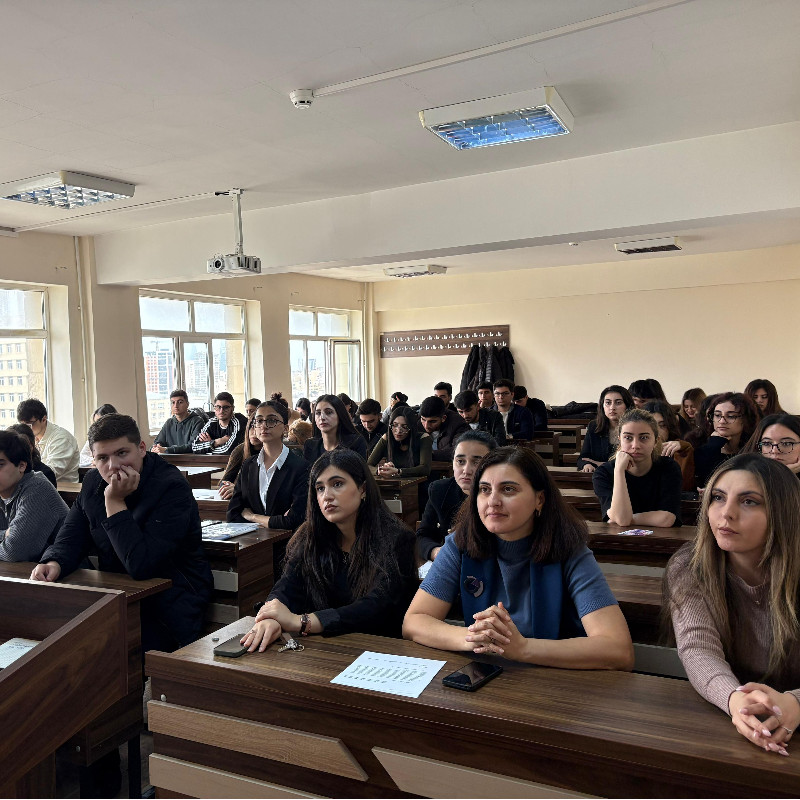Tələbə Elmi Cəmiyyətinin təşəbbüsü ilə “Xocalı faciəsi”nə həsr olunmuş elmi-maarifləndirici tədbir keçirilmişdir