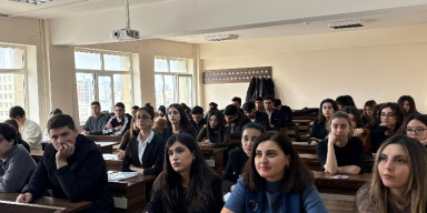 Tələbə Elmi Cəmiyyətinin təşəbbüsü ilə “Xocalı faciəsi”nə həsr olunmuş elmi-maarifləndirici tədbir keçirilmişdir