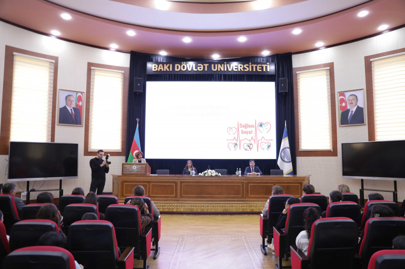 BDU-da “Sağlam təməl, sağlam gələcək” mövzusunda maarifləndirici tədbir