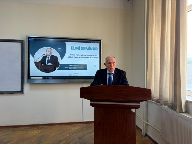 BDU-da Birinci Türkoloji Qurultaya həsr olunmuş elmi seminar keçirilib