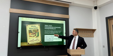 BDU-da I Türkoloji Qurultayın ortaq əlifba və orfoqrafiya sahəsində elmi-nəzəri prinsiplərinə dair ustad dərsi