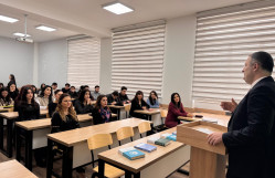 BDU-da I Türkoloji Qurultayın ortaq əlifba və orfoqrafiya sahəsində elmi-nəzəri prinsiplərinə dair ustad dərsi