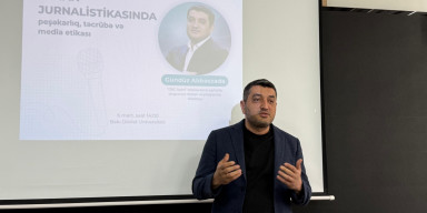 BDU tələbələri idman jurnalistikasında media etikasına dair məlumatlandırılıb