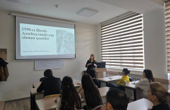 “1990-cı illərdə Azərbaycanda çap olunan qəzetlər” mövzusunda açıq dərs