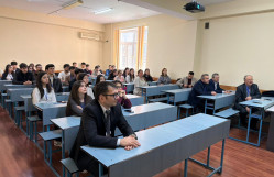 İİTKM-in İcraçı direktorunun müavini BDU tələbələrinə Azərbaycanın yaşıl enerji potensialına dair ustad dərsi keçib