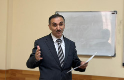 İİTKM-in İcraçı direktorunun müavini BDU tələbələrinə Azərbaycanın yaşıl enerji potensialına dair ustad dərsi keçib