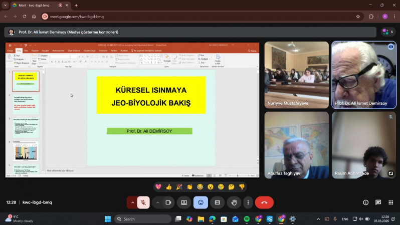 Türkiyənin Hacettepe Universitetinin professorunun BDU-da elmi seminarı