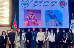 Qafqaz xalqları tarixi kafedrasının “Gənc Qafqazşünaslar” dərnəyinin “Nadir Şah şəxsiyyəti Qafqaz tarixində” mövzusunda məşğələsi keçirilmişdir