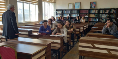 “Slavyan xalqları keçmiş və müasir dövrdə” mövzusunda elmi mühazirə keçirilmişdir