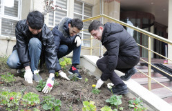 BDU-da "Şəhərsalma və Memarlıq İli" nə həsr olunmuş çiçəkəkmə aksiyası