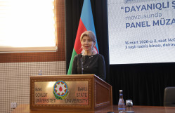BDU-da “Dayanıqlı şəhərlər: Gələcəyin urbanizasiya perspektivləri” mövzusunda panel müzakirə