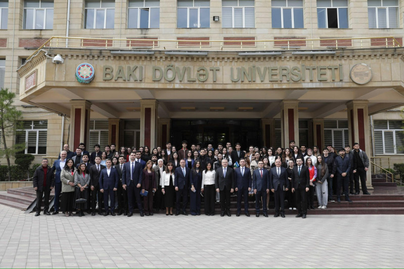 Xarici işlər nazirinin müavini Yalçın Rəfiyev BDU- da