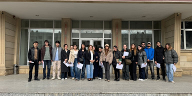 Tarix fakültəsinin dördüncü kurs tələbələri Azərbaycan Respublikasının Milli Arxiv İdarəsində tədris təcrübəsi keçmişlər