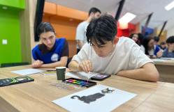 BDU-da Ümumdünya Autizm Maarifləndirmə Gününə həsr olunmuş rəsm üzrə ustad dərsi