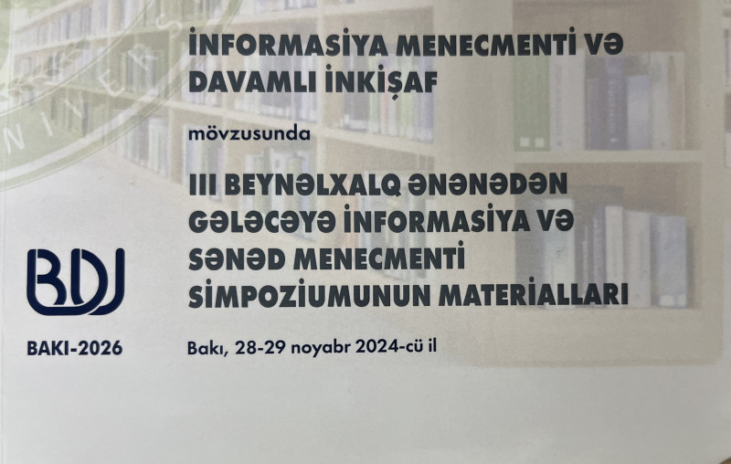 BEYNƏLXALQ SİMPOZİUMUN MATERİALLARI ÇAP OLUNUB