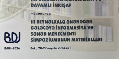 BEYNƏLXALQ SİMPOZİUMUN MATERİALLARI ÇAP OLUNUB