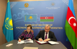 BDU rektoru II Qazaxıstan–Azərbaycan Universitetləri Rektorları Forumunda iştirak edib